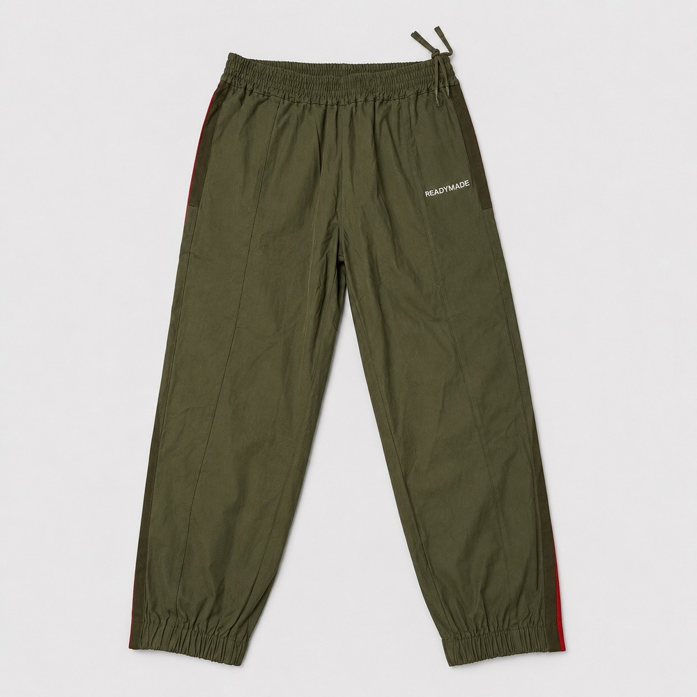 READYMADE x Just Don Track Pants Mens M Olive Snap Tearaway Japan